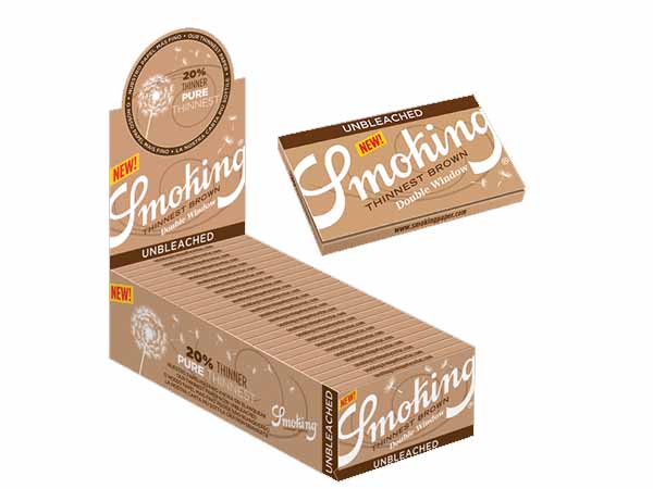 Librito Smoking Thinnest Brown doble